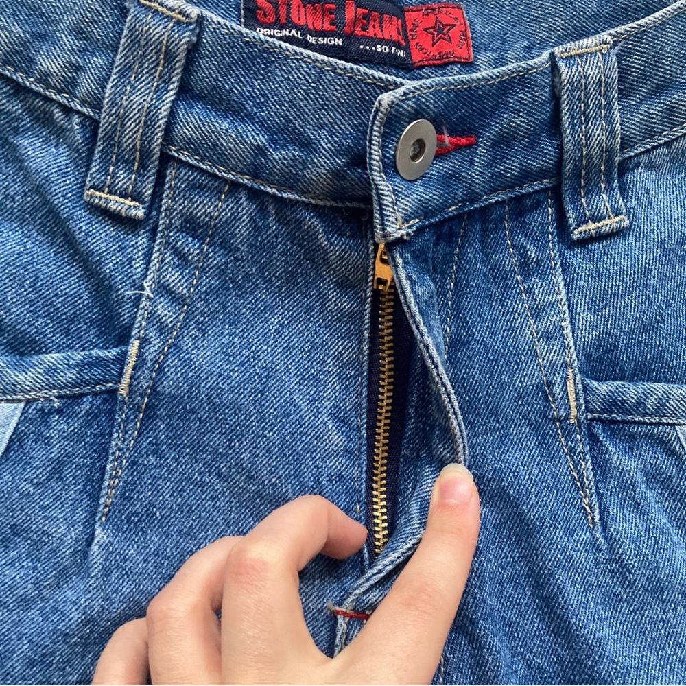 Vintage 90s Super Wide Leg Rave Jeans 🌀 - Picture 5 of 8